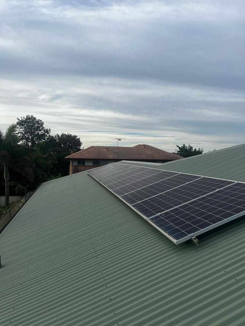 The same roof after restoration, recoated and protected