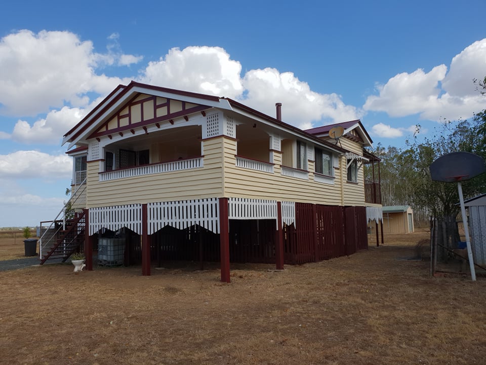 Exterior weatherboard repaint on a Queensland home